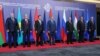 The leaders of Russia, Armenia, and other CSTO member states pose for a picture during a summit in Yerevan on November 23, 2022.