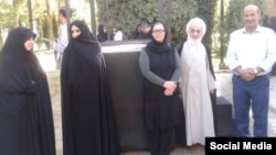 Badri Hosseini Khamenei (second from left)