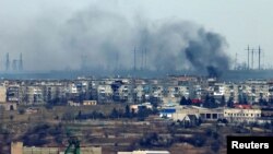 Ukrainanyň Bahmut şäheri 