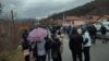 KOSOVO: Local populations gathers in Rudare, Zvecane municipality after the arrest of local Serb, Dejan Pantic, former member of Kosovo Police 