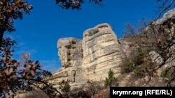 CRIMEA -- White stone (Syuur-Tash), Crimea, Ukraine, January 9, 2023