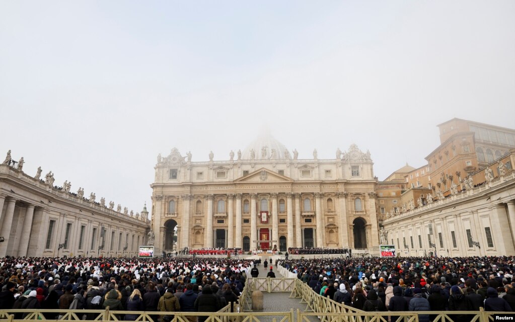 A view from St. Peter's Square in the Vatican, January 5, 2023.