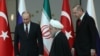 Vladimir Putin, Hassan Rouhani i Recep Tayyip Erdogan, Ankara