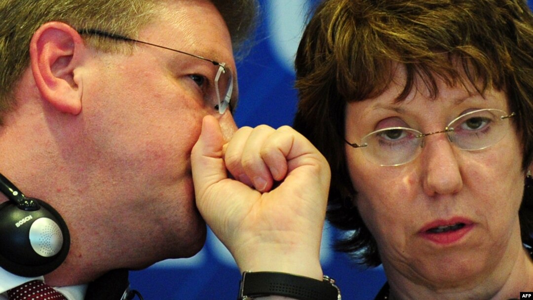 Catherine Ashton və Štefan Füle