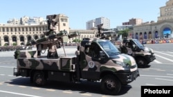 The air-defense systems at a military parade in Yerevan on May 28, 2026, were likely made in Iran.