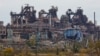 Вид на разрушенный металлургический комбинат «Азовсталь» в оккупированном Россией Мариуполе, 29 октября 2022 года