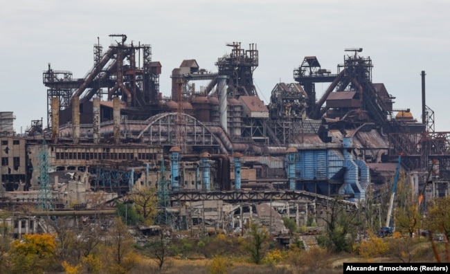 Зруйнований Металургійний комбінат «Азовсталь», жовтень 2022 року (ілюстраційне фото)