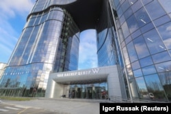 A Jevgenyij Prigozsin nevéhez kötődő Wagner Központ a 2022-es szentpétervári megnyitó előtt