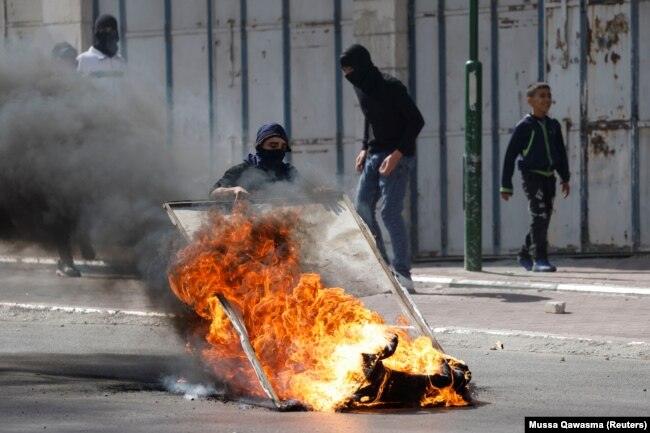 Përleshjet mes palestinezëve dhe forcave izraelite më 25 tetor në Nablus të Bregut Perëndimor.