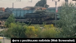 "Музейный" танк Т-62М сфотографировали на вокзале в Миллерово Ростовской области РФ