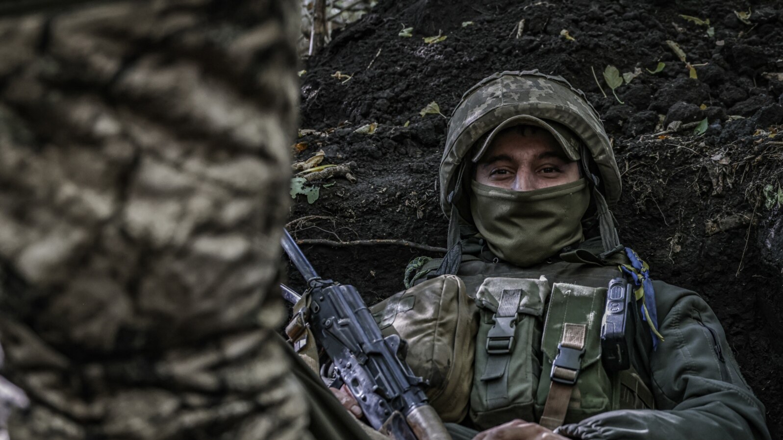 Ukraine -- Ukrainian solders near Bakhmut on frontline positions, Donetsk region 17Oct2022