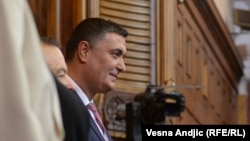 Rade Basta tokom izglasavanja nove Vlade Srbije u kojoj je bio ministar, 26. oktobar 2022. 