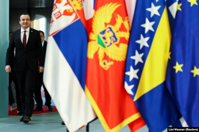 Kryeministri i Kosovës, Albin Kurti, Berlin, 3 nëntor 2022.