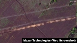 Российская линия обороны на спутниковых снимках Maxar