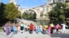 Bosnia-Herzegovina, Mostar, Several dozen students of two primary schools from Mostar, one of which teaches in Croatian and the other in Bosnian, participated together in the Dance of Friendship. November 3, 2022