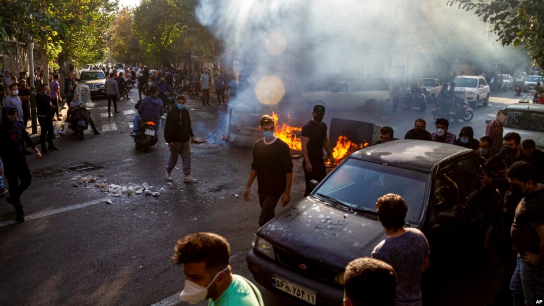 Iran has been rocked by protests and other unrest since a woman died in police custody in September. (file photo)
