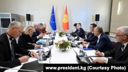 European Council President Charles Michel (center left) called the first EU-Central Asia summit in Astana, which took place on October 27, "much more than just a policy dialogue between two regions."