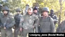 Скриншот видео военнослужащих 126-й бригады ЧФ РФ, просящих о помощи
