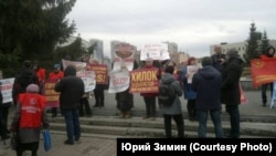 Новосибирск, пикет против Хилокского рынка