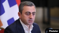 Armenia - Opposition leader Ishkhan Saghatelian holds a news conference in Yerevan, October 31, 2022.