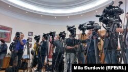 Novinarske ekipe u Beogradu, fotogafija iz arhive