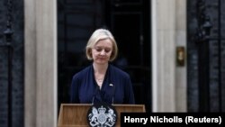 Liz Truss najavljuje ostavku na mjesto premijerke, 20. oktobar 2022. 