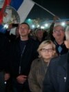 Protest opozicije ispred zgrade RTRS-a u Banjaluci