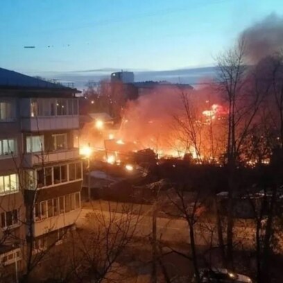 Крушение Су-30 в жилом районе Иркутска