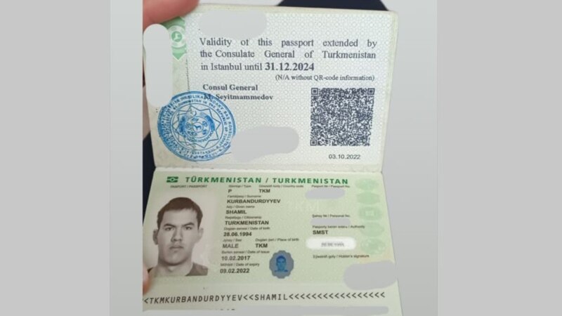 Stambul: Türkmen raýaty Şamil Gurbandurdyýewe edilen hüjümden soň onuň pasporty uzaldyldy