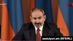 Премьер-министр Армении Никол Пашинян на пресс-конференции, 19 марта 2019 г. 