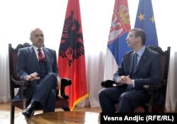 Takimi i kryeministrit shqiptar, Edi Rama, dhe homologut të tij serb, Aleksandar Vuçiq, në Beograd