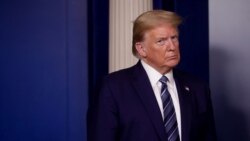 Donald Trump tijekom pres-konferencije u Bijeloj kući, Washington, 21. travnja