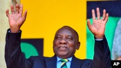 Cyril Ramaphosa gjatë një fjalimi më 11 shkurt të këtij viti