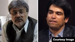 Ehsan Mazandarani (right), editor in chief of the Iranian daily Farhikhtegan, got seven years, while the fate of Issa Saharkhiz (left) remains unclear.