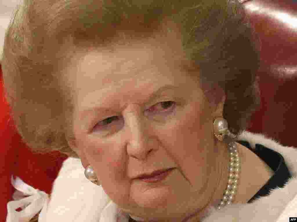 Margaret Thatcher in December 2008