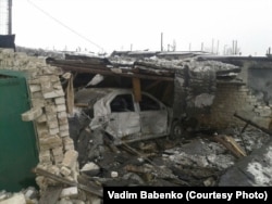 Зруйнований гараж у будинку Вадима Бабенка