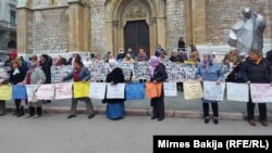 Protesti Srebreničana u Sarajevu