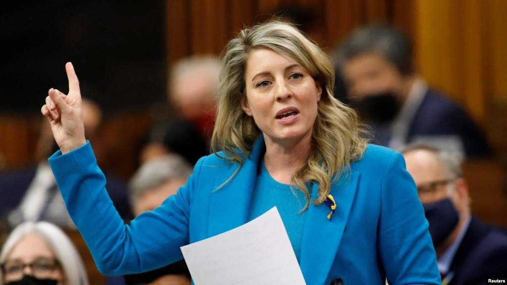Canadian Foreign Affairs Minister Melanie Joly said it would be an opportunity to hear "directly" from women of Iranian heritage and discuss the "grave state" of women’s and human rights in Iran in the midst of ongoing protests against Tehran.    