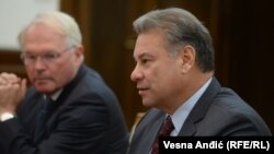 Izaslanik Sjedinjenih Američkih Država (SAD) za Zapadni Balkan na sastanku sa predsednikom Srbije Aleksandrom Vučićem u Beogradu, 20. oktobar 2022. 