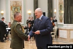 Руслан Касыгін і Аляксандар Лукашэнка