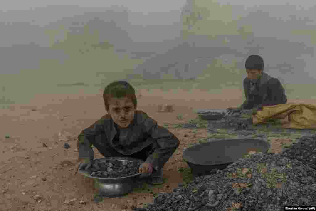 While others pick through the smoldering charcoal that&#39;s been burned in the kiln for pieces that can still be used, while inhaling the soot and singeing their fingers.