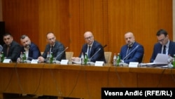 Lideri Srpske liste na sastanku sa predsednikom Srbije Aleksandrom Vučićem u Beogradu, oktobar 2022.