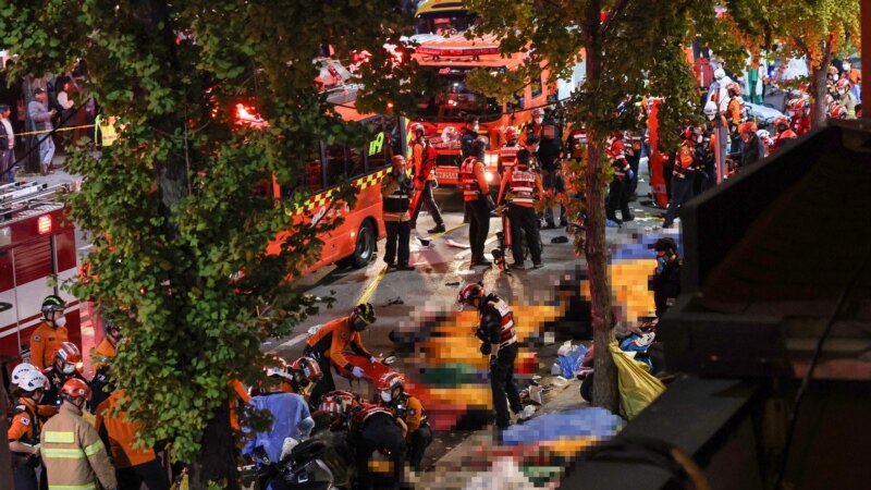 دست‌کم ۱۴۹ کشته در ازدحام جشن هالووین در سئول