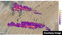 NASA-nyň suraty Türkmenistanda ýokary derejede metan gazyny syzdyrýan 12 ýeriň üstüni açdy.