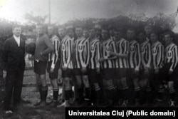 Echipa Universității Cluj.