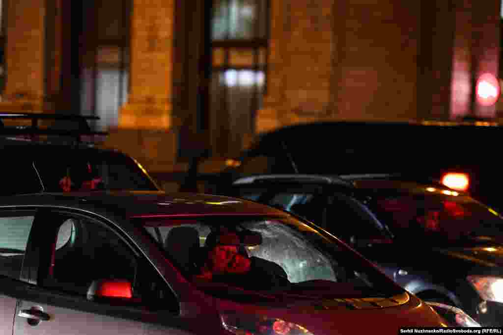 Вечірні затори на Хрещатику, Київ, 24 лютого 2026 року