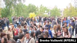 Protest studenata u Kragujevcu