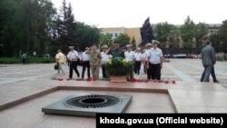 Пограничники Херсонского отряда на торжественных мероприятиях, посвященных Дню ВМС Украины, Николаев