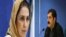 سعید اسدی مدیرکل تئاتر شهر و مریم کاظمی کارگردان نمایش «رویای شب تابستان».