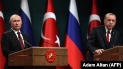 Russian President Vladimir Putin (left) and Turkish leader Recep Tayyip Erdogan at set to meet at the BRICS summit.